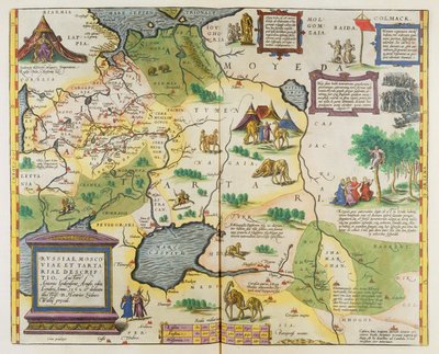 Map of the Russian Empire, 1588 by Abraham Ortelius